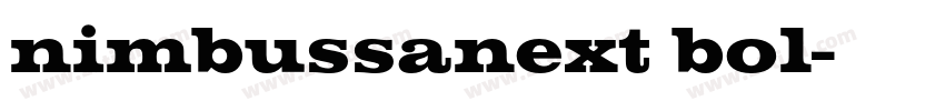 nimbussanext bol字体转换